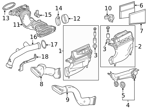 Air Intake for 2015 Mercedes-Benz GL350 #0