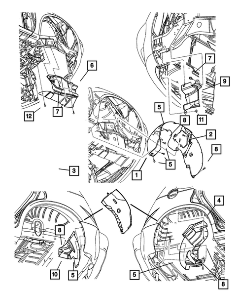 Front Fenders for 2002 Chrysler PT Cruiser #1