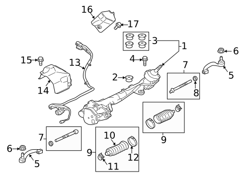 Steering Gear & Linkage for 2017 Jaguar XE #0