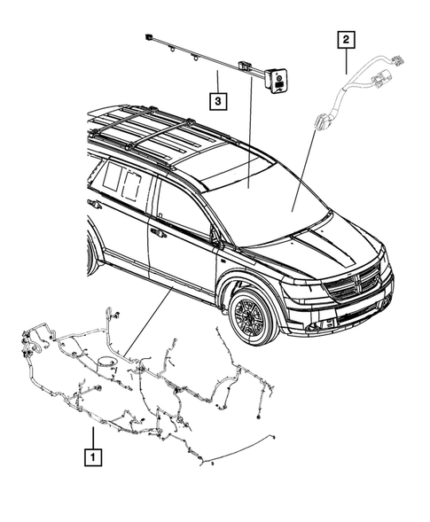 Wiring-Body and Accessories for 2011 Dodge Journey #0