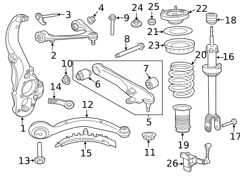 Suspension Components for 2017 Jaguar XF #0