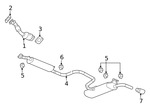 Exhaust Components for 2008 Saturn Aura #0