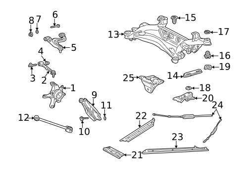 Rear Suspension for 2007 Lexus SC430 #0