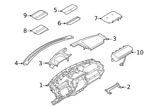 Instrument Panel Components for 2022 Ford F-150 #2
