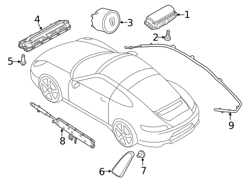 Air Bag Components for 2019 Porsche 911 #2