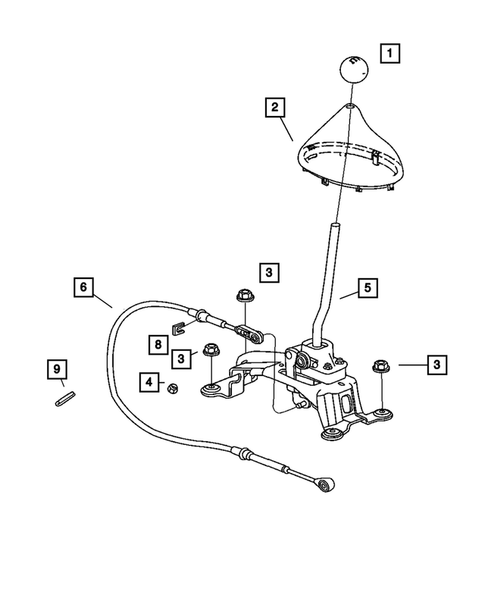 Gearshift Controls for 2004 Chrysler PT Cruiser #0