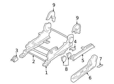 Tracks & Components for 2002 Mitsubishi Montero #2