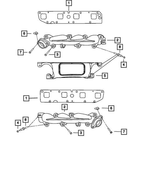 Manifolds and Vacuum Fittings for 2009 Chrysler Aspen #1