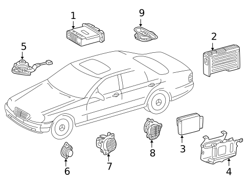 Sound System for 2003 Mercedes-Benz C32 AMG #0