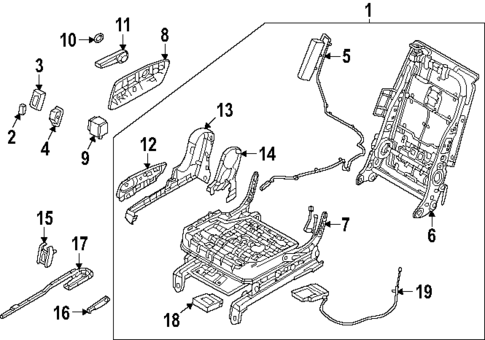 Second Row Seats for 2024 Hyundai Santa Fe #3