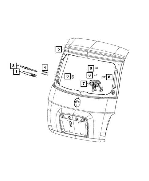 Wiper and Washer System for 2017 Fiat 500 #1