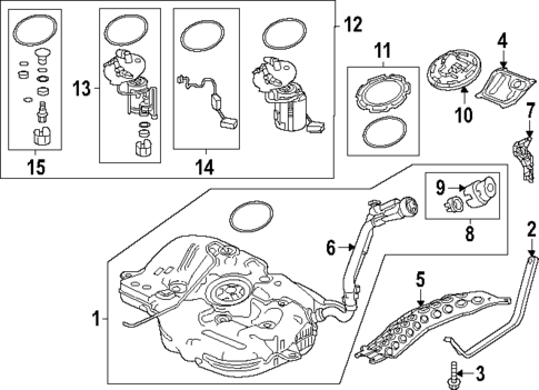 Fuel System Components for 2025 Honda Civic #0