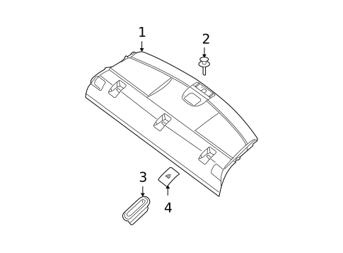 Interior Trim - Rear Body for 2010 Nissan Sentra #1