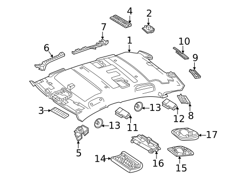 Interior Trim - Roof for 2021 Mercedes-Benz GLA 35 AMG® #4