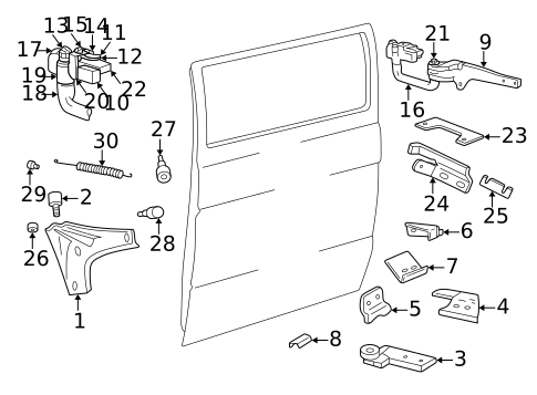 Hardware for 2003 Dodge Ram 1500 Van #0