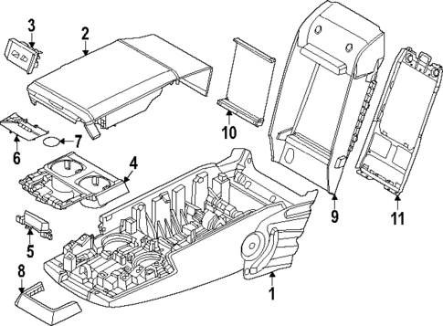 Rear Seat Components for 2024 BMW 740i #3