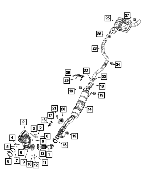Exhaust System for 2018 Jeep Wrangler #3