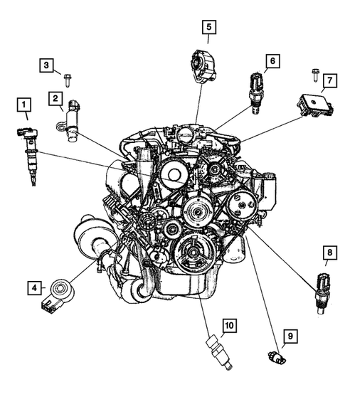 Sensors for 2008 Dodge Ram 2500 #0