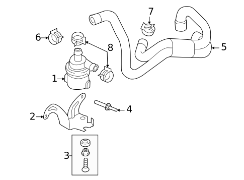 Water Pump for 2013 Audi A5 #1
