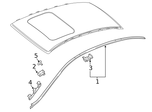 Exterior Trim - Roof for 2021 Mercedes-Benz E 450 #2