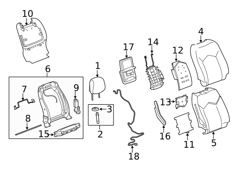 Driver Seat Components for 2022 Cadillac CT5 #4