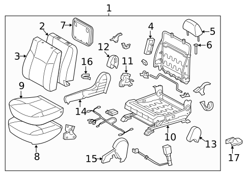 Front Seat Components for 2006 Toyota Tacoma #5