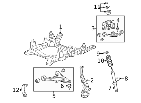 Suspension Components for 2005 Cadillac SRX #2