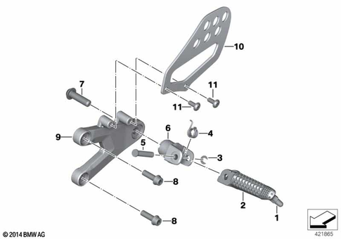 Footrests for 2013 BMW-Motorrad S 1000 RR #0