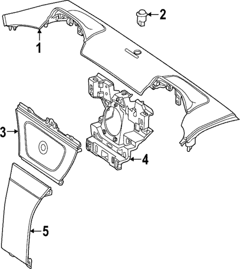 Interior Trim - Rear Body for 2025 Mercedes-Benz SL 55 AMG® #1