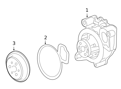 Water Pump for 2004 Chevrolet Cavalier #0