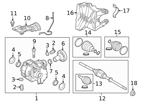 Carrier & Front Axles for 2019 Land Rover Discovery Sport #0
