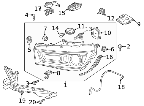 Bulbs - Chassis for 2019 Audi Q5 #0
