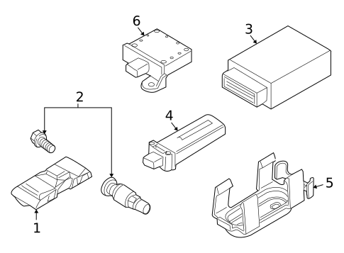 Tire Pressure Monitor Components for 2010 BMW Z4 #0