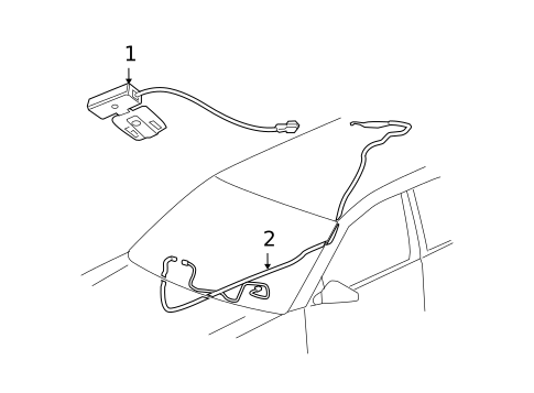 Antenna & Radio for 2008 Saturn Aura #1