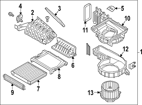 Blower Motor & Fan for 2025 Genesis G90 #1