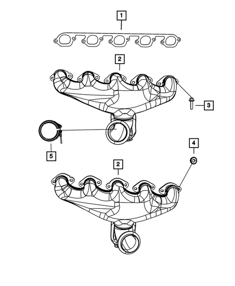 Manifolds and Vacuum Fittings for 2008 Dodge Viper #1