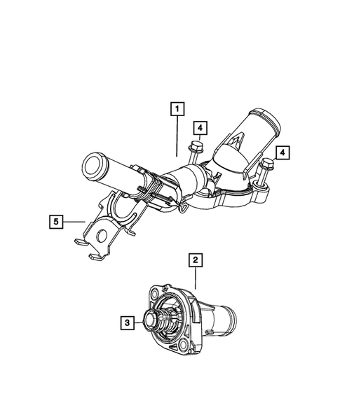 Water Pump and Related Parts for 2009 Dodge Journey #1