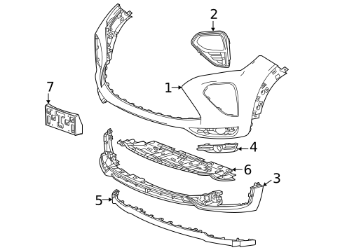 Bumper & Components - Front for 2021 Chevrolet Trailblazer #0