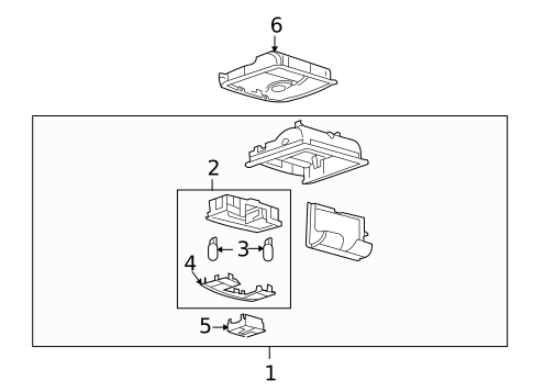 Overhead Console for 2009 Lincoln MKX #1