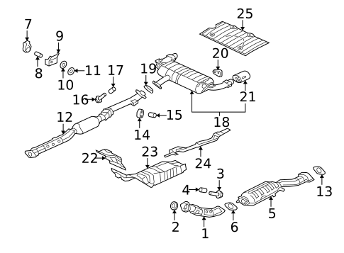 Exhaust Components for 2012 Mitsubishi Lancer #0