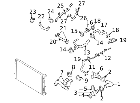 Hoses & Lines for 2007 Volkswagen Passat #3
