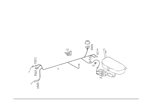 Fuel Pump Cable for 1989 Mercedes-Benz 300TE #1