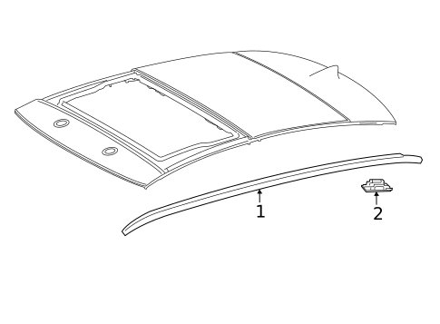 Exterior Trim - Roof for 2025 Lexus ES300h #1