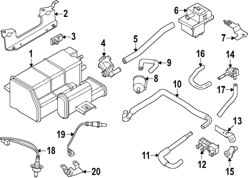 Emission Components for 2025 Nissan Murano #0