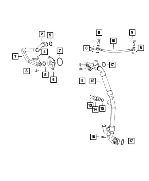 EGR Cooling System for 2016 Ram 3500 #1