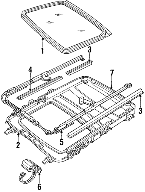 Sunroof for 1988 Oldsmobile Cutlass Calais #1