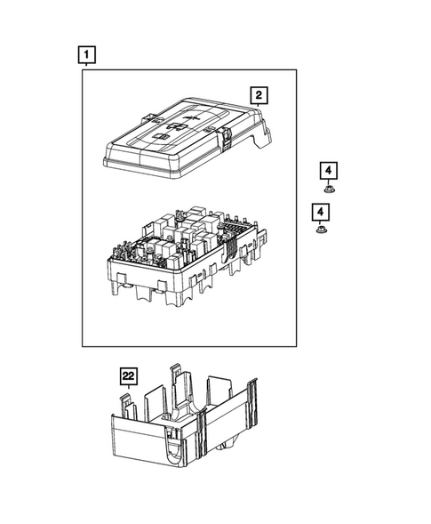 Power Distribution, Fuse Block, Junction Block, Relays and Fuses for 2025 Jeep Wrangler #4