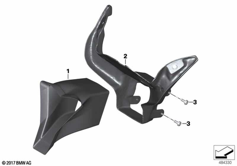 Motorcycle Trim Section, Windshield for 2018 BMW-Motorrad HP4Race #2