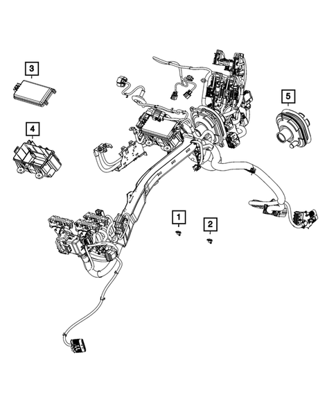 Wiring, Headlamp to Dash for 2023 Ram 3500 #10