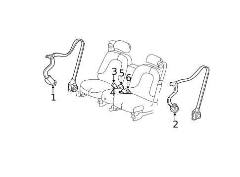 Seat Belt for 2001 Buick Park Avenue #0